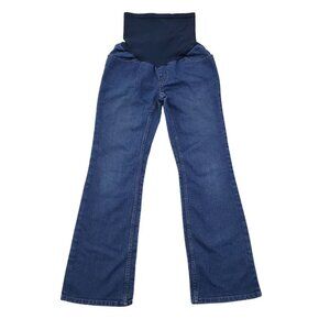 Motherhood Maternity Womens Straight Leg Denim Jeans Sz S Medium Wash Stretch